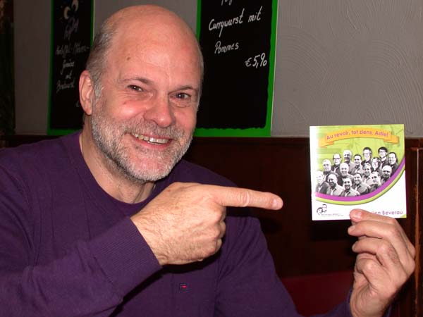 Meinolf Bauschulte ist mit der neuen CD der Jonge vajjen Beverau sehr zufrieden. Foto: Gerd Simons